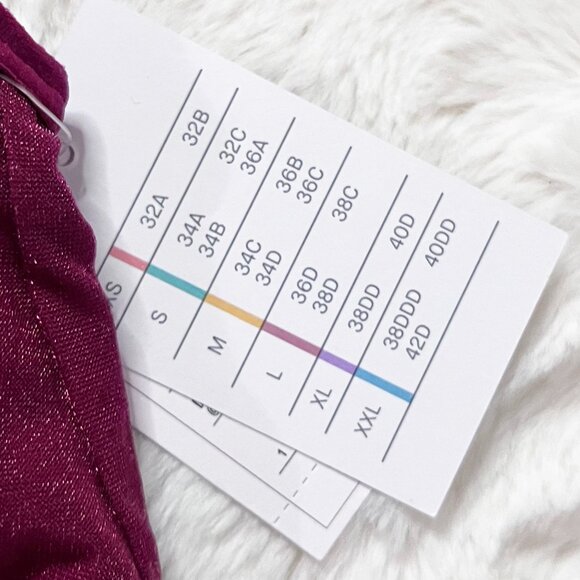 🔮 5/$25 Auden Cherry Pink Unlined Bralette Medium NWT - Picture 4 of 7